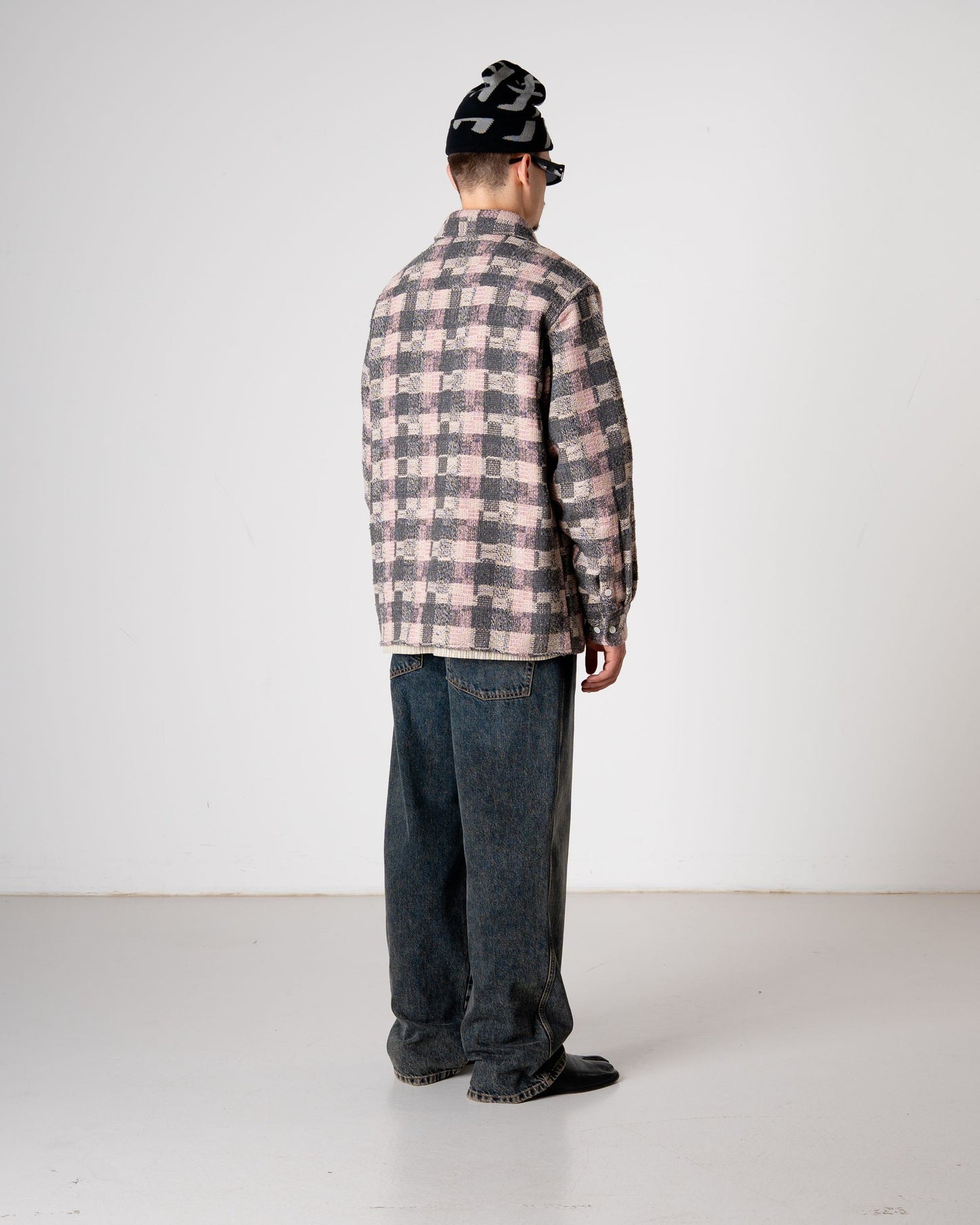 Woodbird WBGlixto Structure Shirt Shirts Grey-Brown