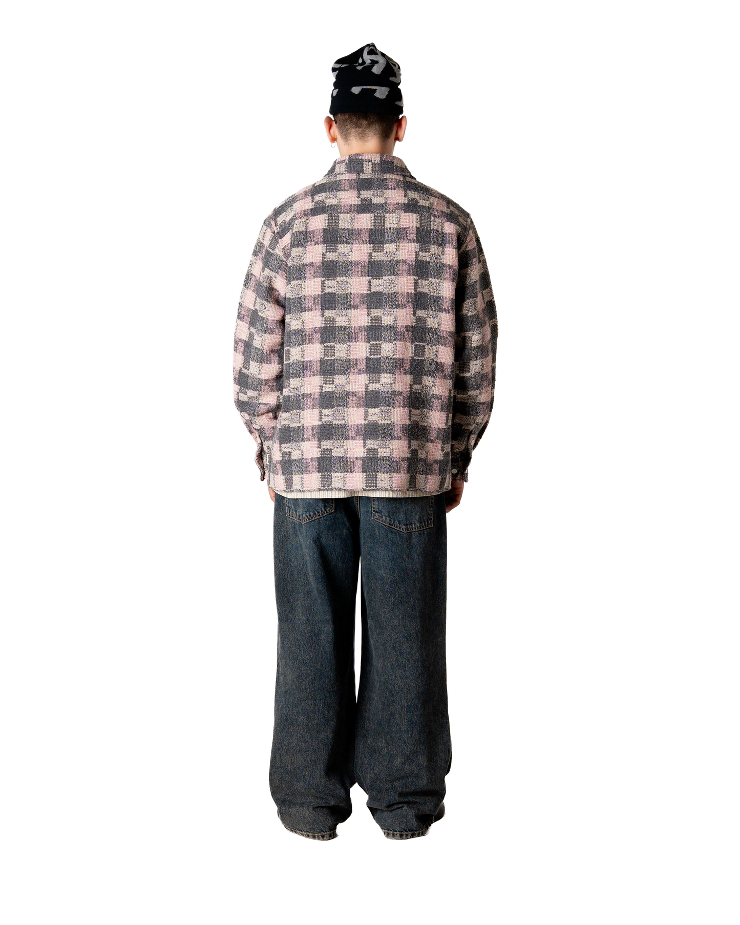 Woodbird WBGlixto Structure Shirt Shirts Grey-Brown