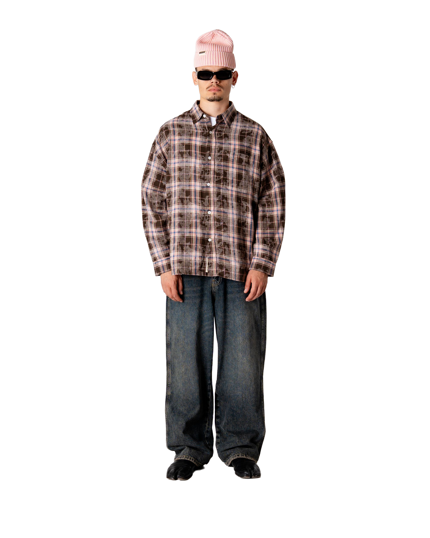 Woodbird WBJong Check Shirt Shirts Brown Check