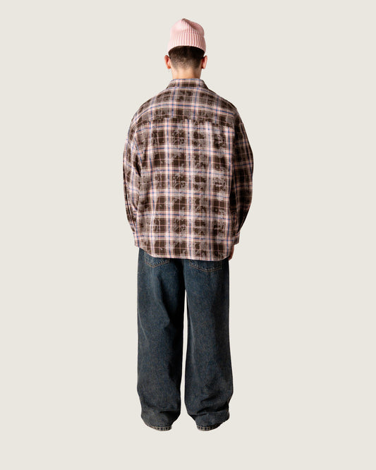 Woodbird WBJong Check Shirt Shirts Brown Check