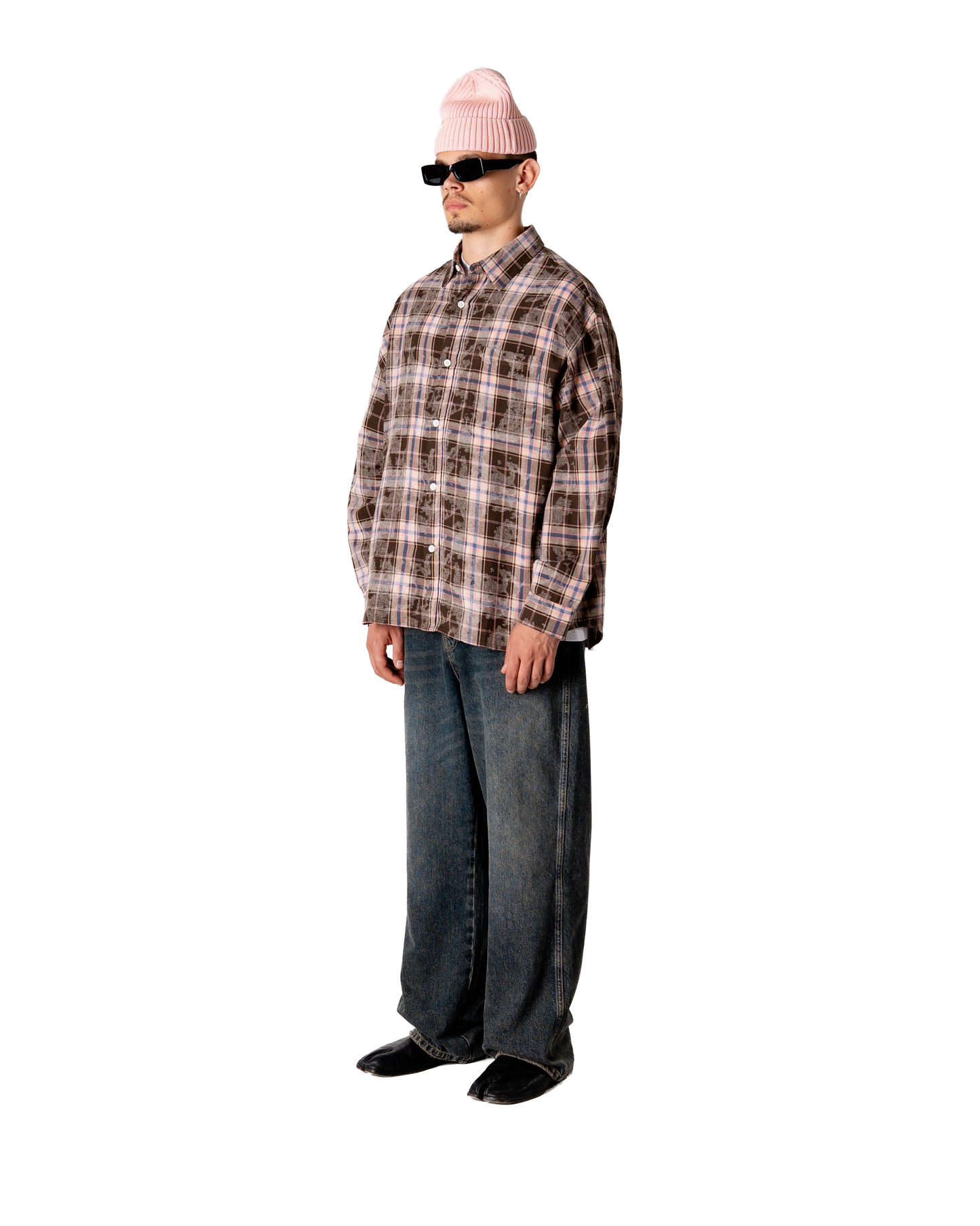 Woodbird WBJong Check Shirt Shirts Brown Check
