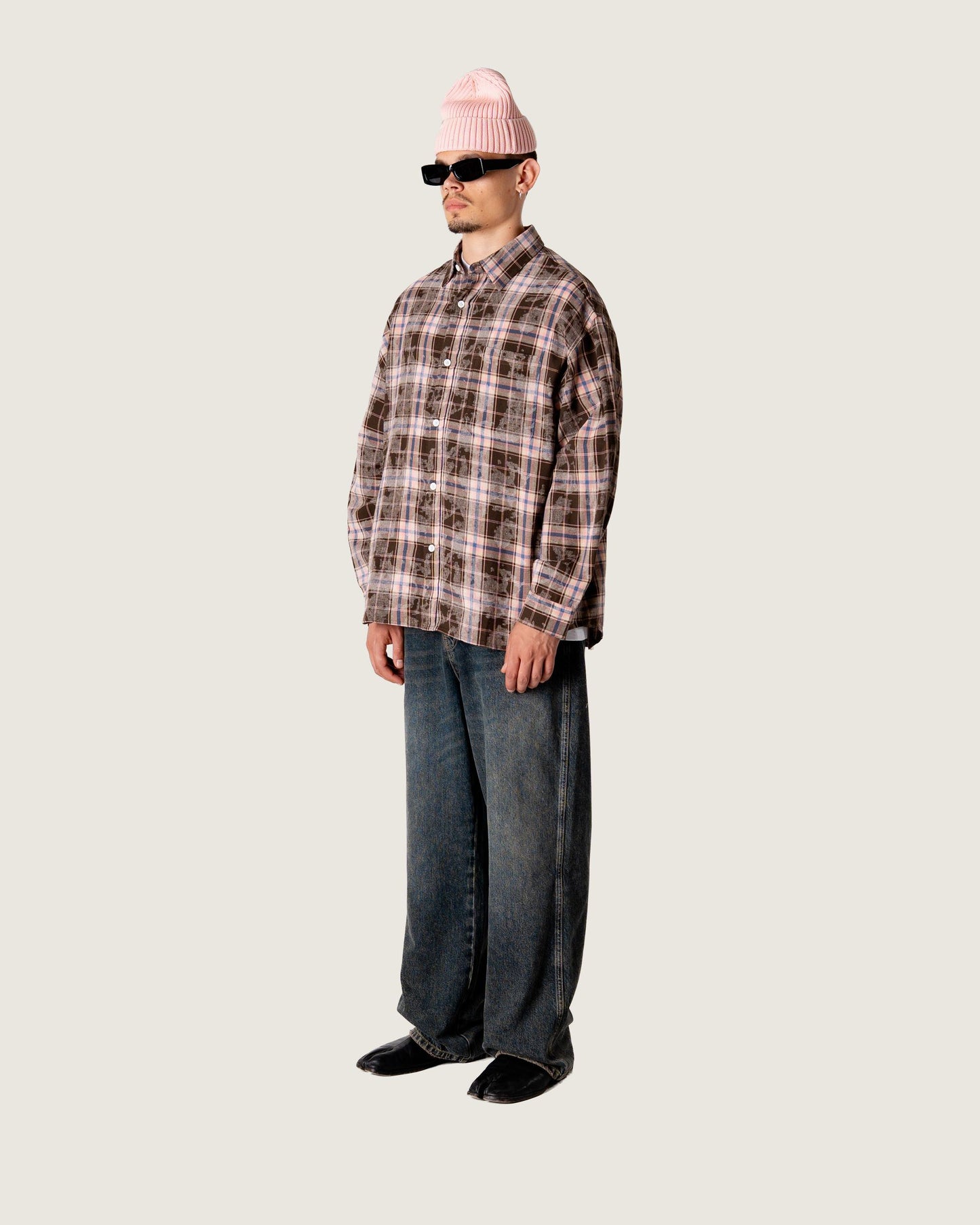 Woodbird WBJong Check Shirt Shirts Brown Check