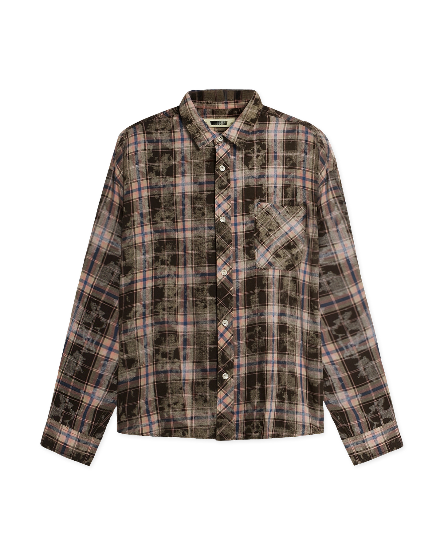 Woodbird WBJong Check Shirt Shirts Brown Check