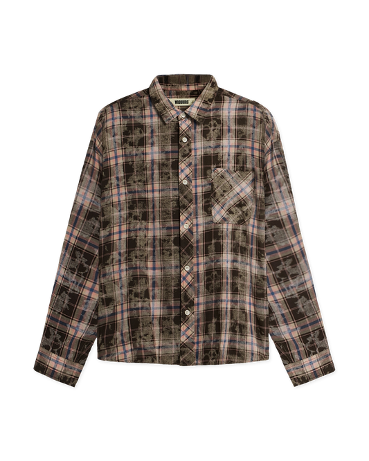Woodbird WBJong Check Shirt Shirts Brown Check