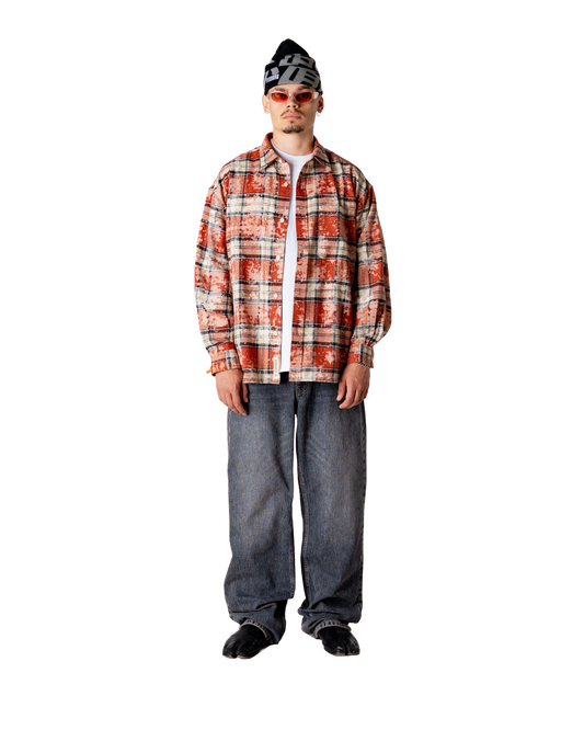 Woodbird WBJong Dull Shirt Shirts Dark Red