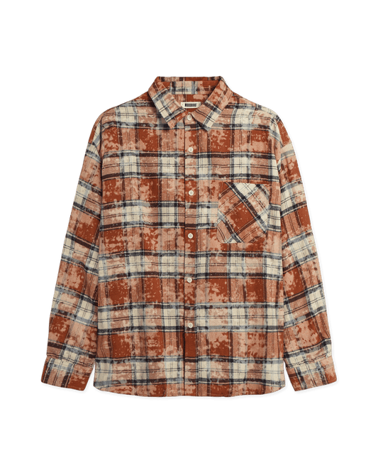 Woodbird WBJong Dull Shirt Shirts Dark Red