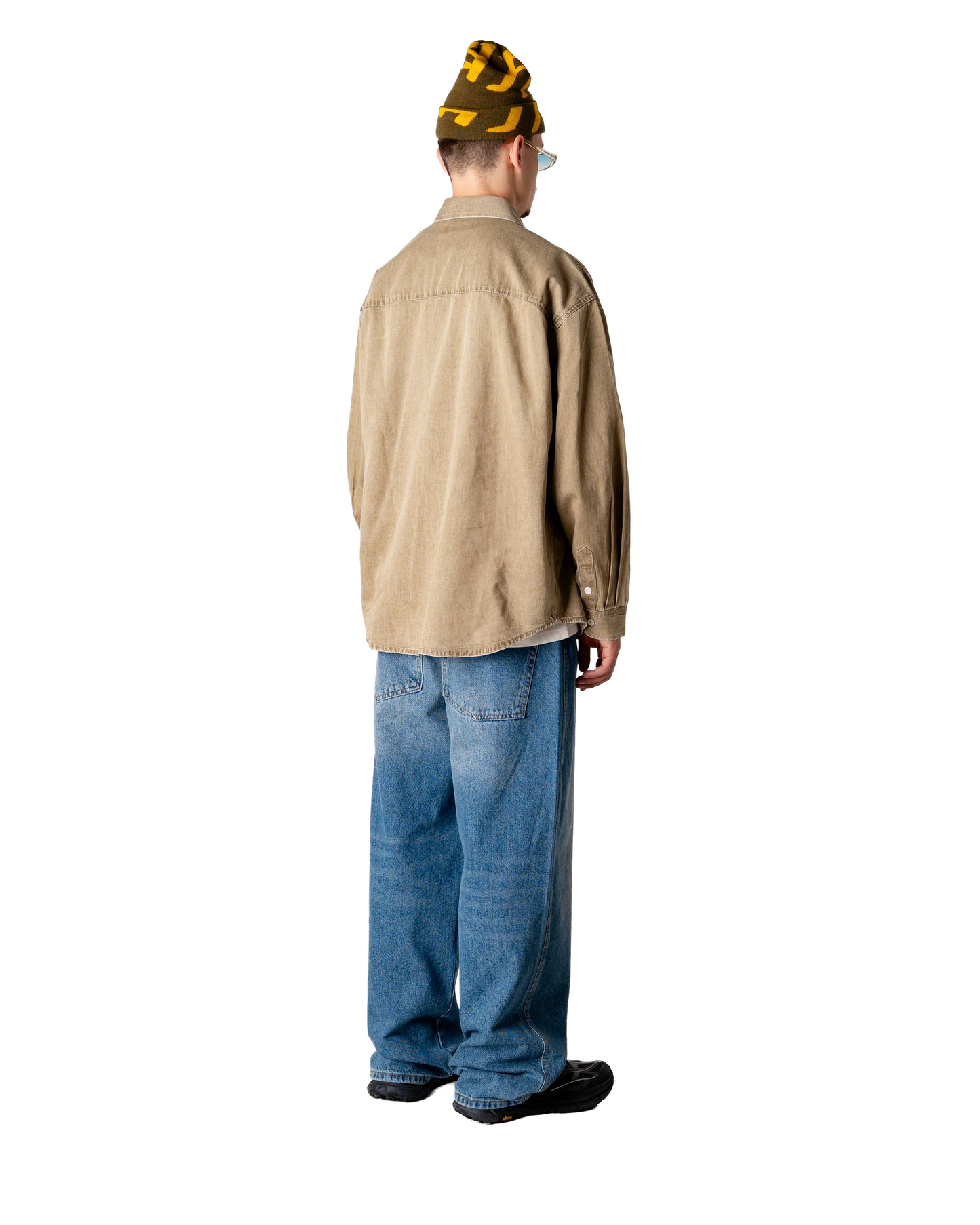 Woodbird WBJong Washed Shirt Shirts Stone