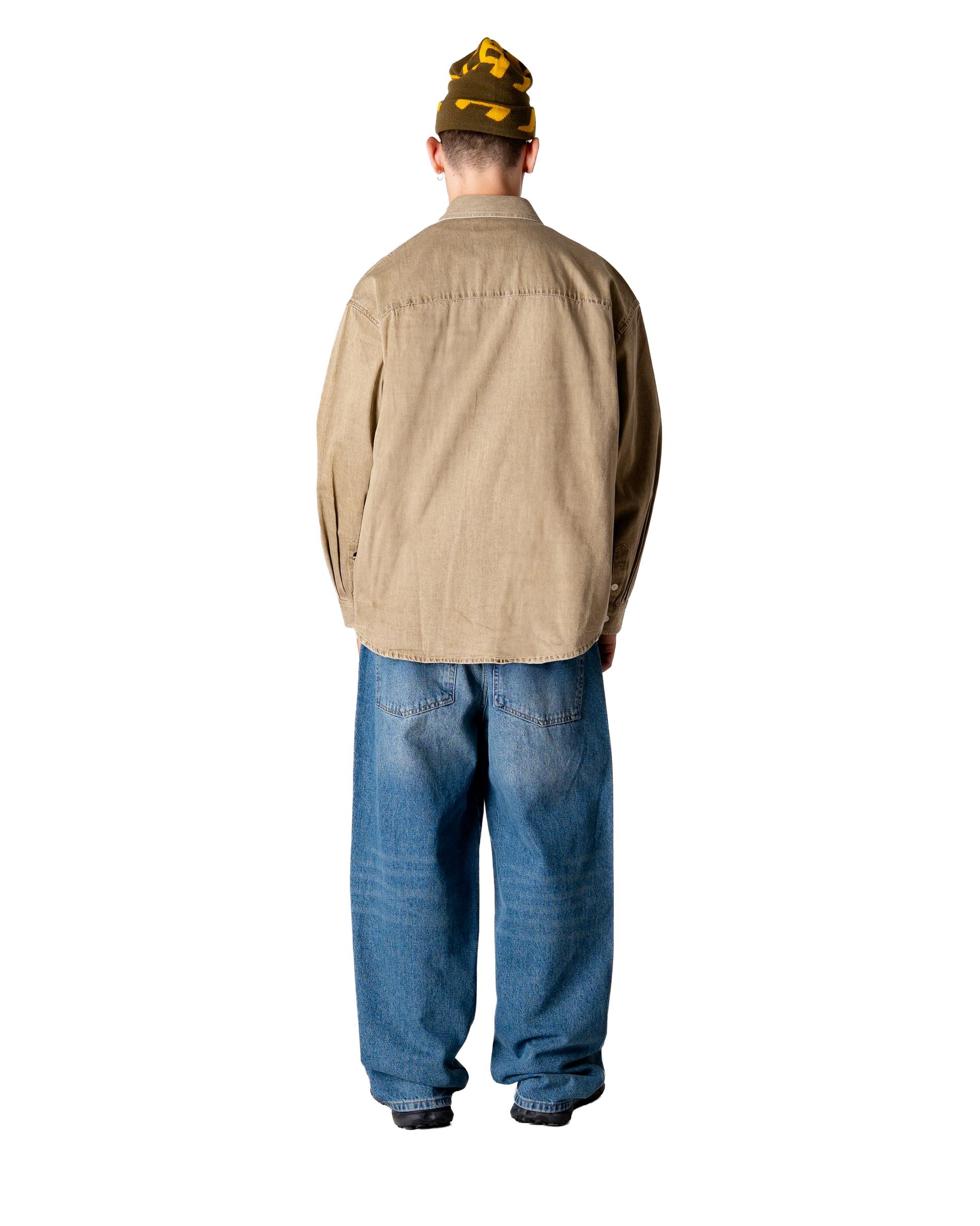 Woodbird WBJong Washed Shirt Shirts Stone