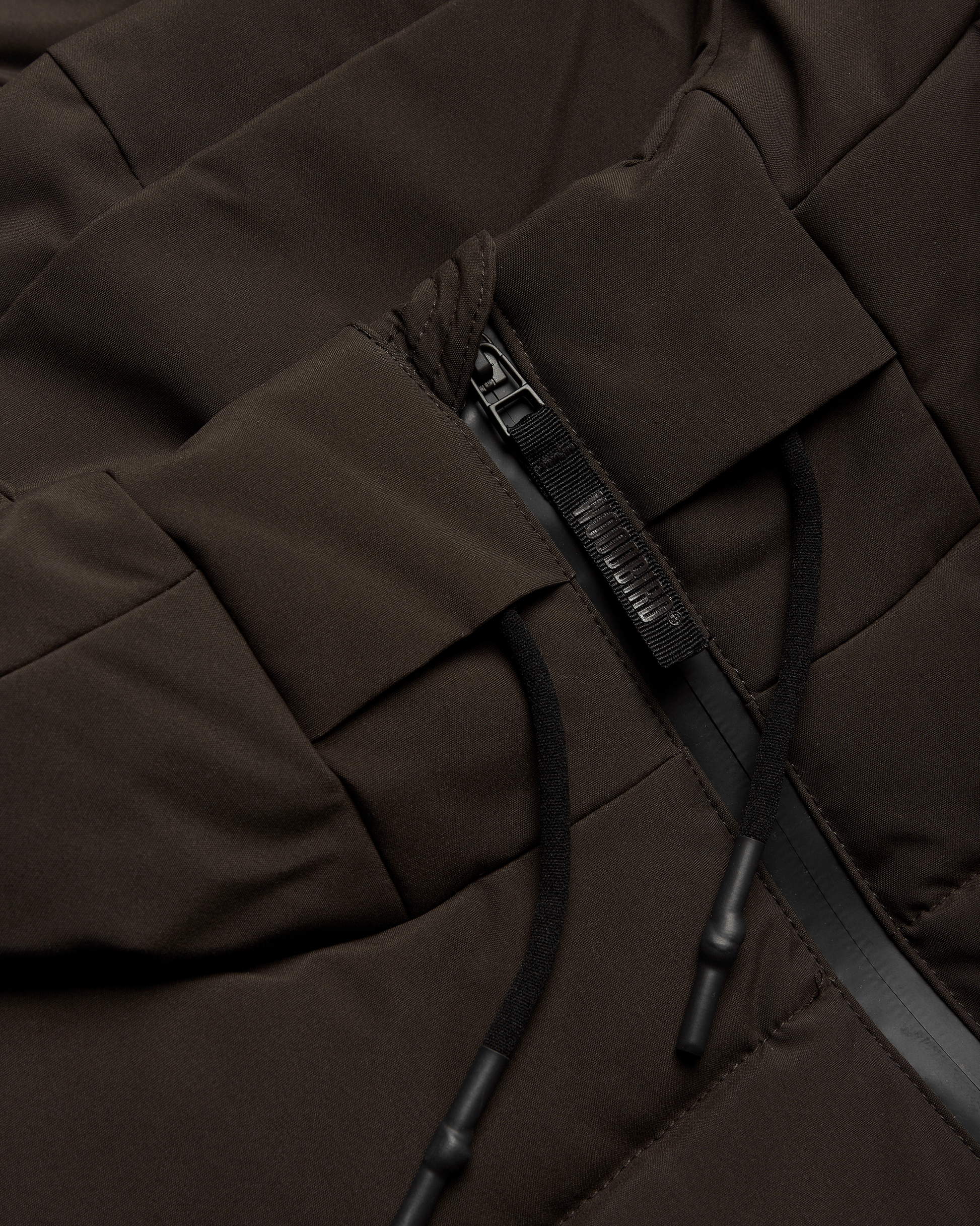 Woodbird WBJoseph Tech Long Jacket Outerwear Dark Brown