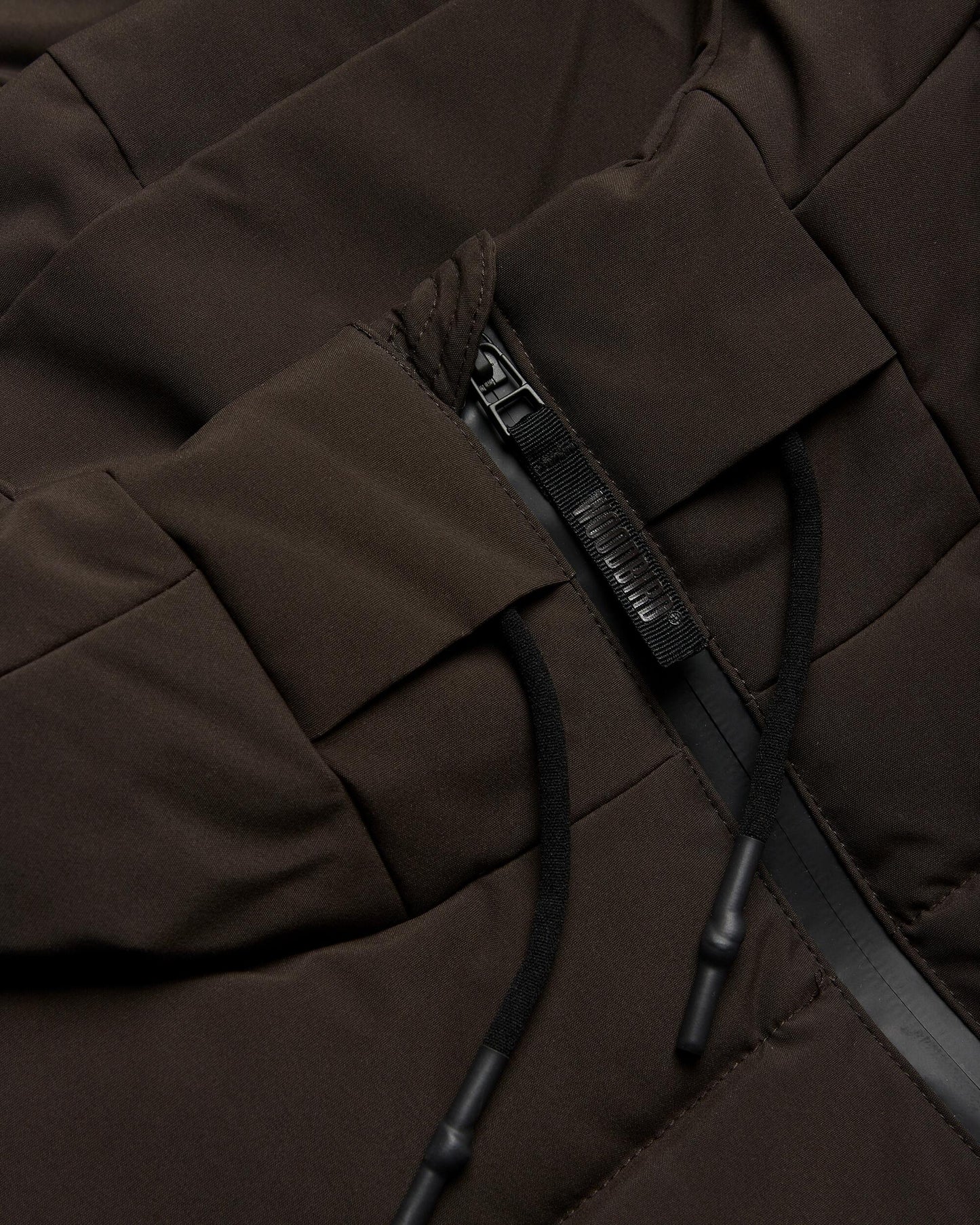 Woodbird WBJoseph Tech Long Jacket Outerwear Dark Brown