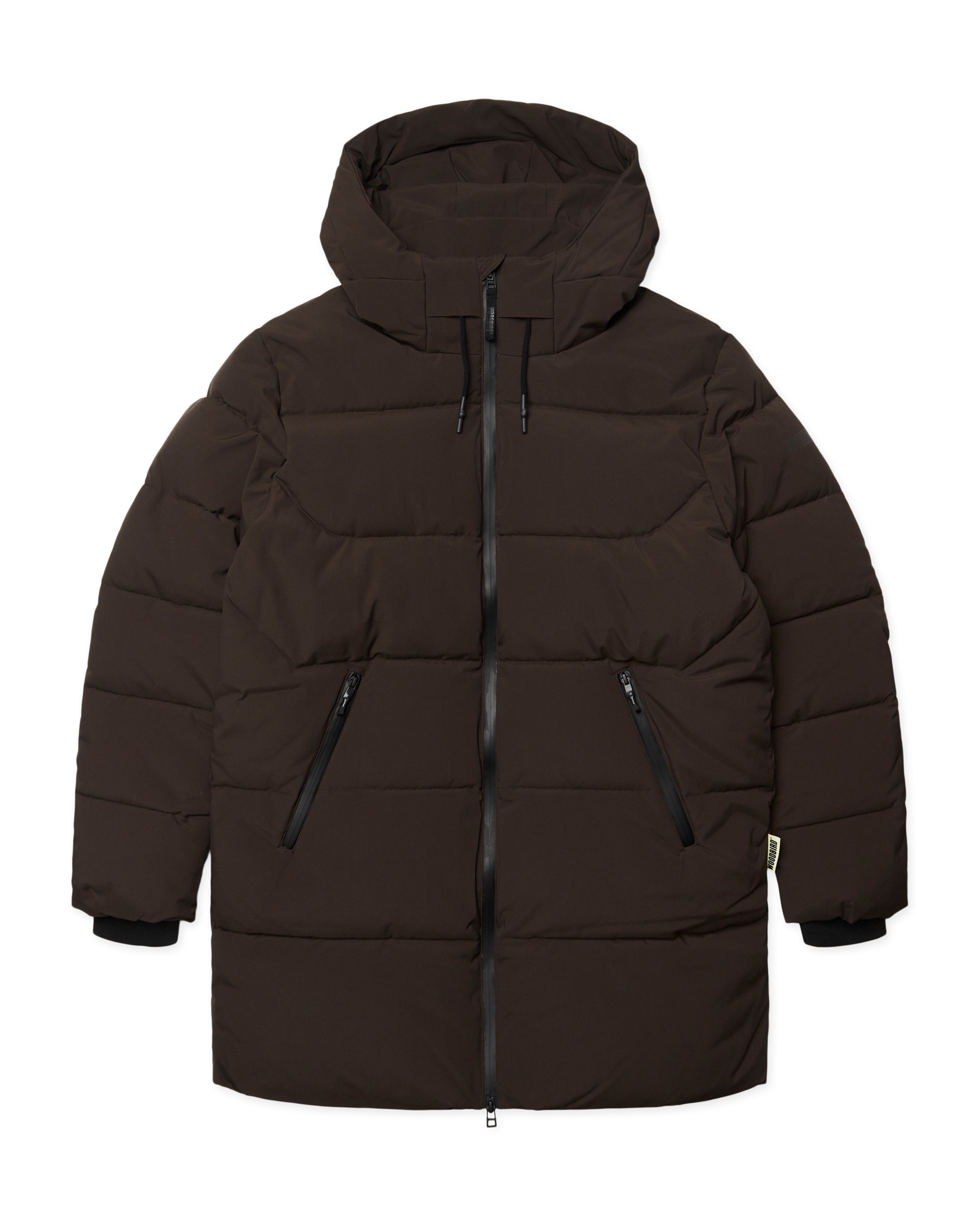 Woodbird WBJoseph Tech Long Jacket Outerwear Dark Brown