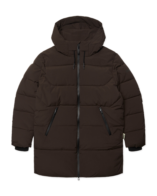 Woodbird WBJoseph Tech Long Jacket Outerwear Dark Brown