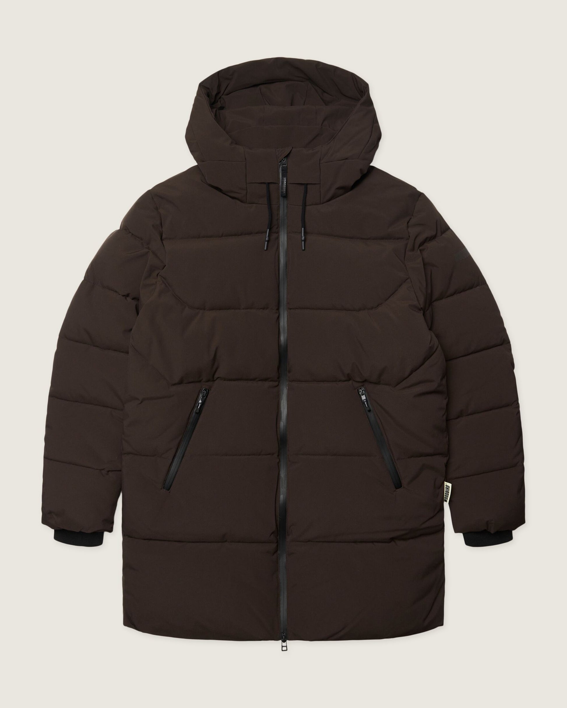 Woodbird WBJoseph Tech Long Jacket Outerwear Dark Brown
