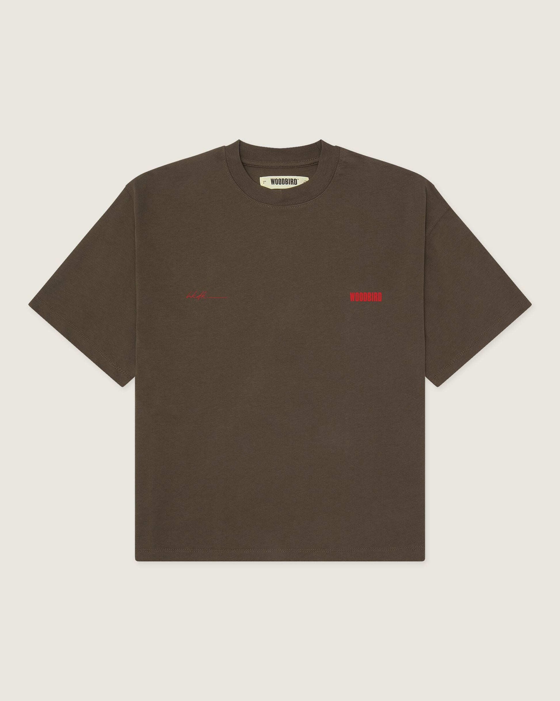 Woodbird Female WBJuno 8410 Tee T-Shirts Brown