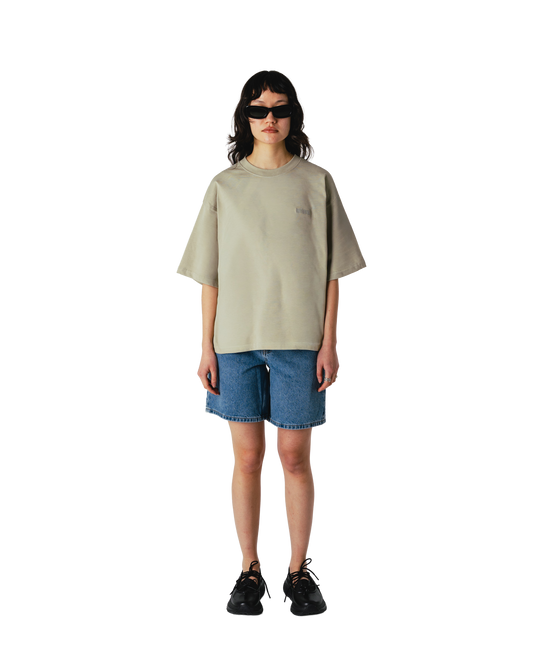 Woodbird Female WBJuno Base Tee T-Shirts Stone