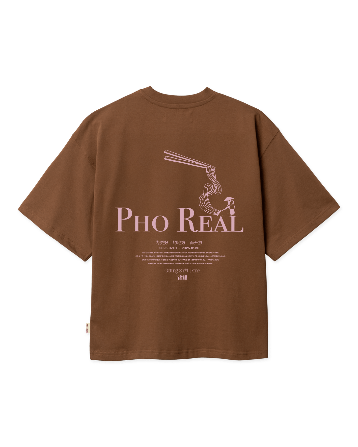Woodbird Female WBJuno Pho Tee T-Shirts Dark Brown