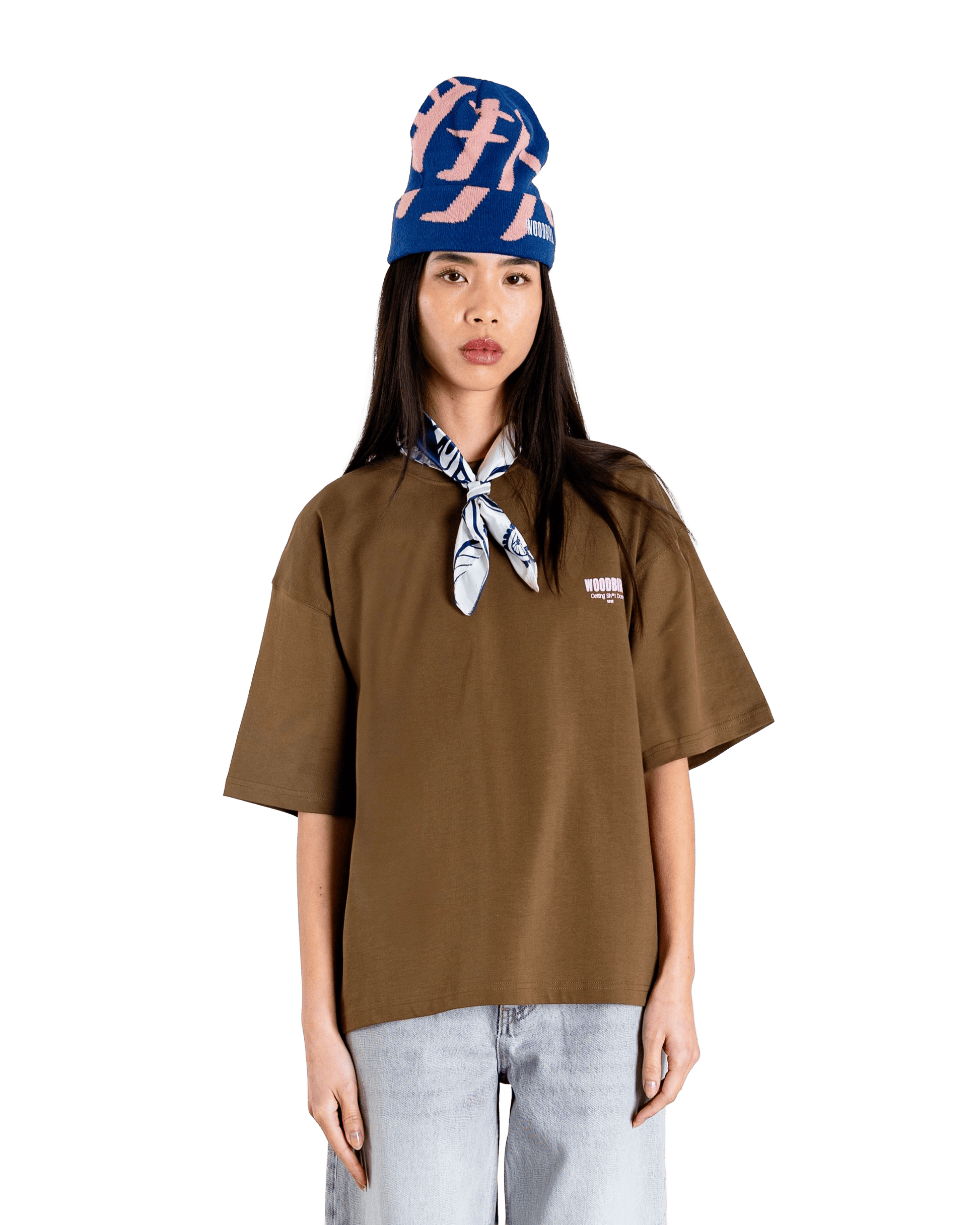 Woodbird Female WBJuno Pho Tee T-Shirts Dark Brown