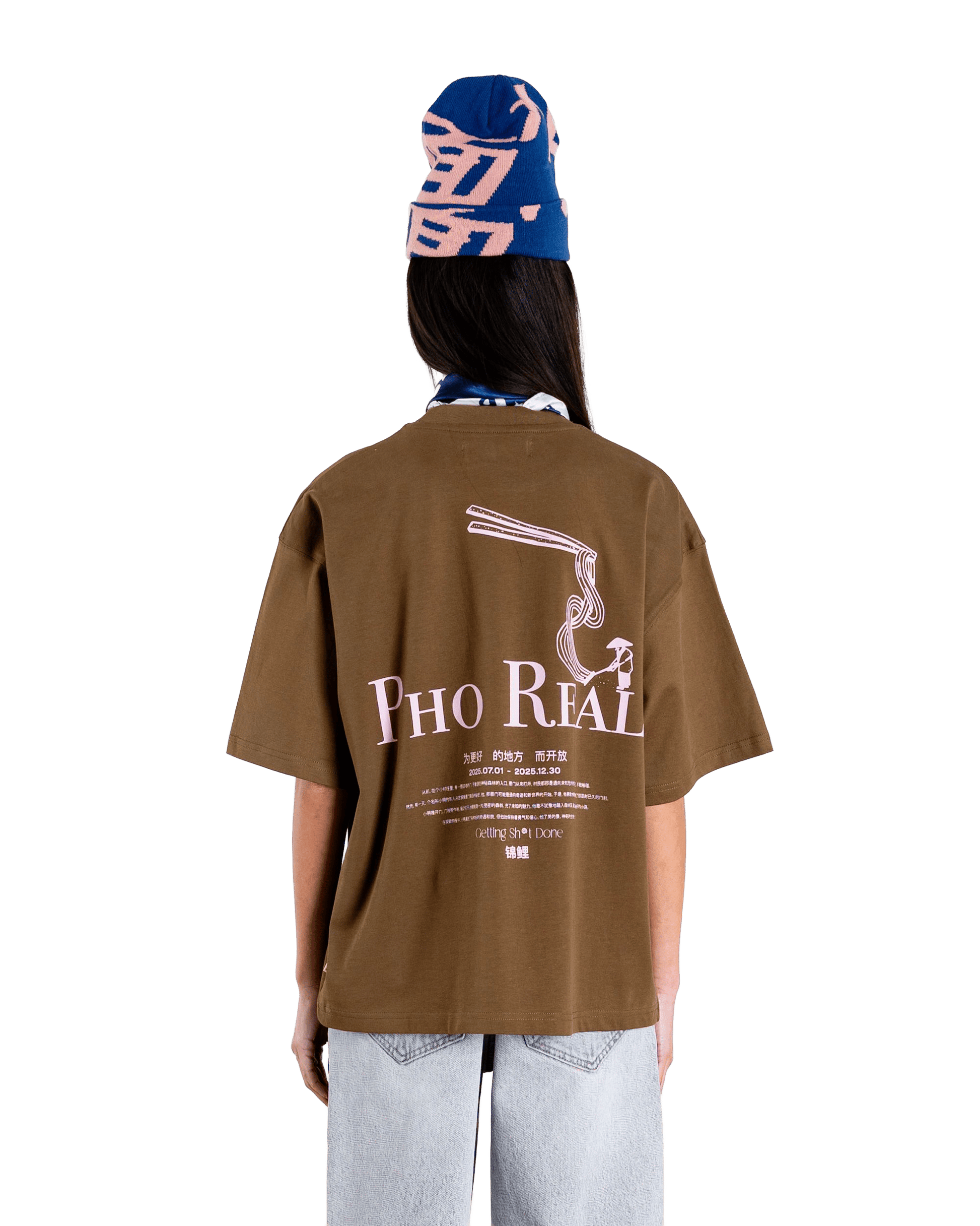 Woodbird Female WBJuno Pho Tee T-Shirts Dark Brown