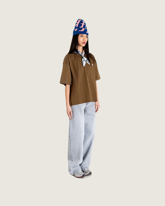 Woodbird Female WBJuno Pho Tee T-Shirts Dark Brown