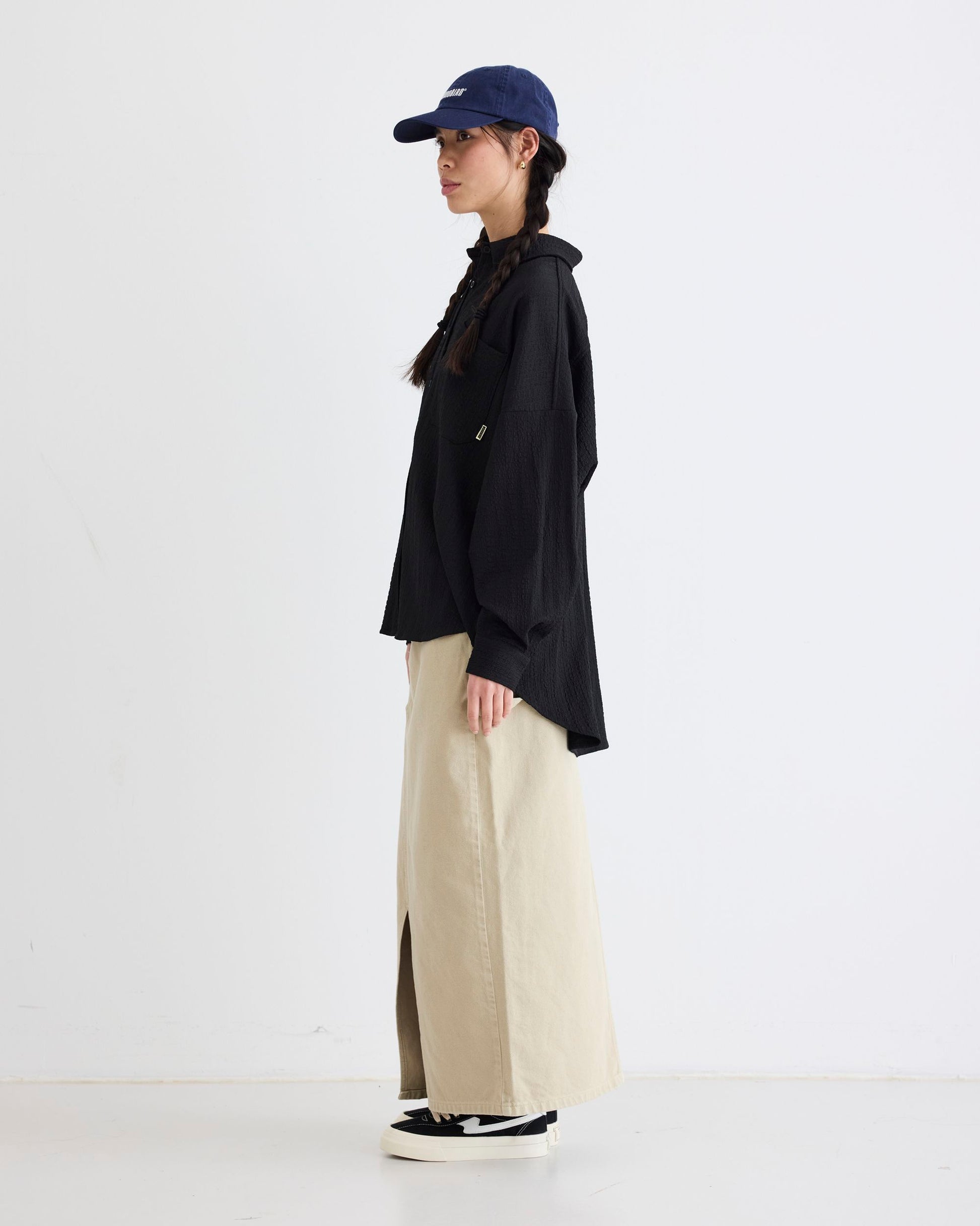 Woodbird Female WBKendal Struck Shirt Shirts Black