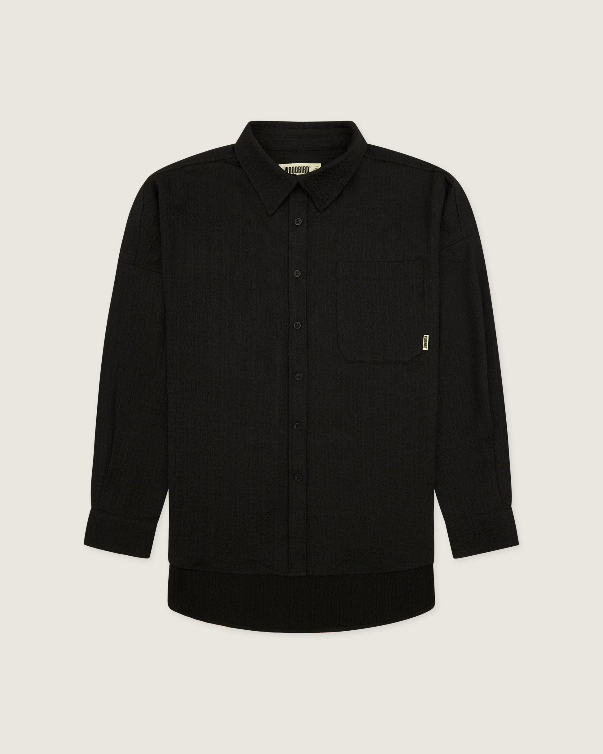 Woodbird Female WBKendal Struck Shirt Shirts Black
