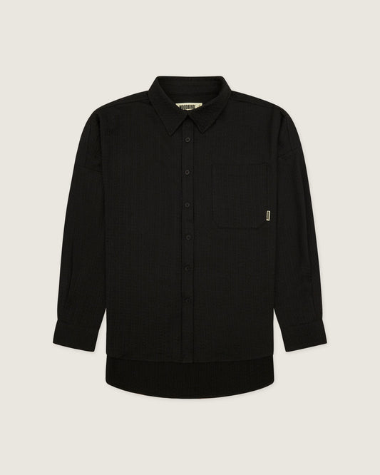 Woodbird Female WBKendal Struck Shirt Shirts Black
