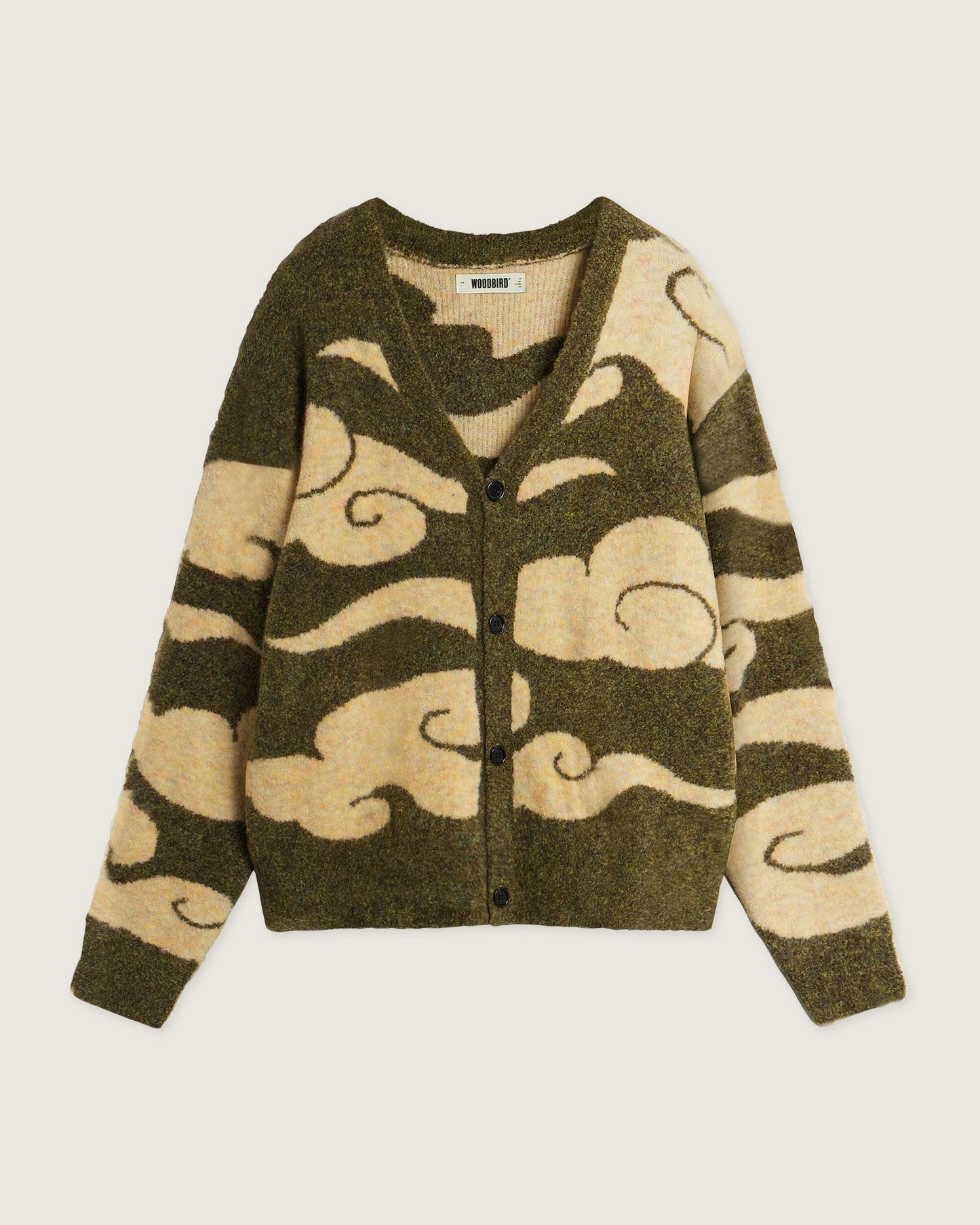 Woodbird WBKoon Cloud Cardigan Knits Dark Green