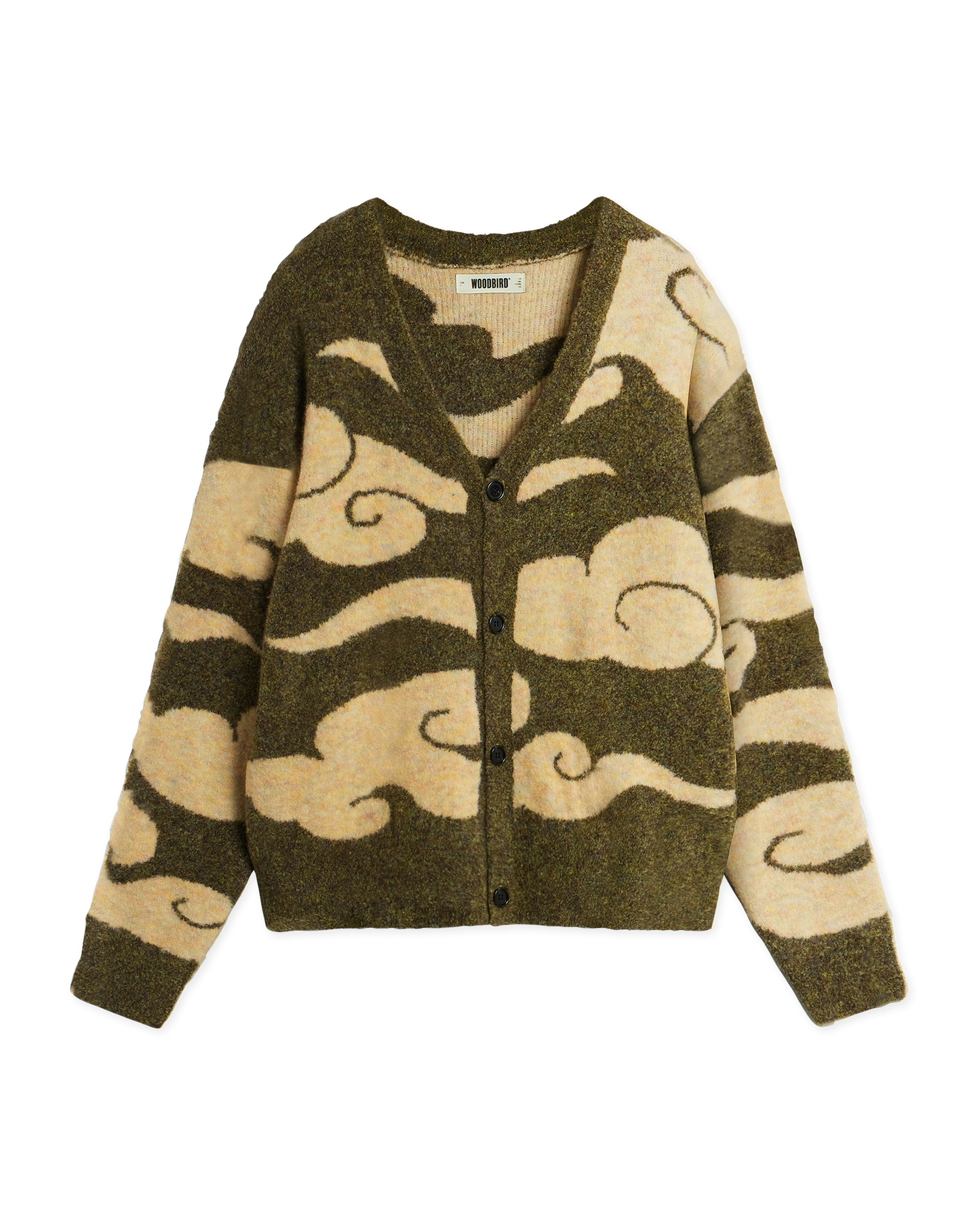 Woodbird WBKoon Cloud Cardigan Knits Dark Green