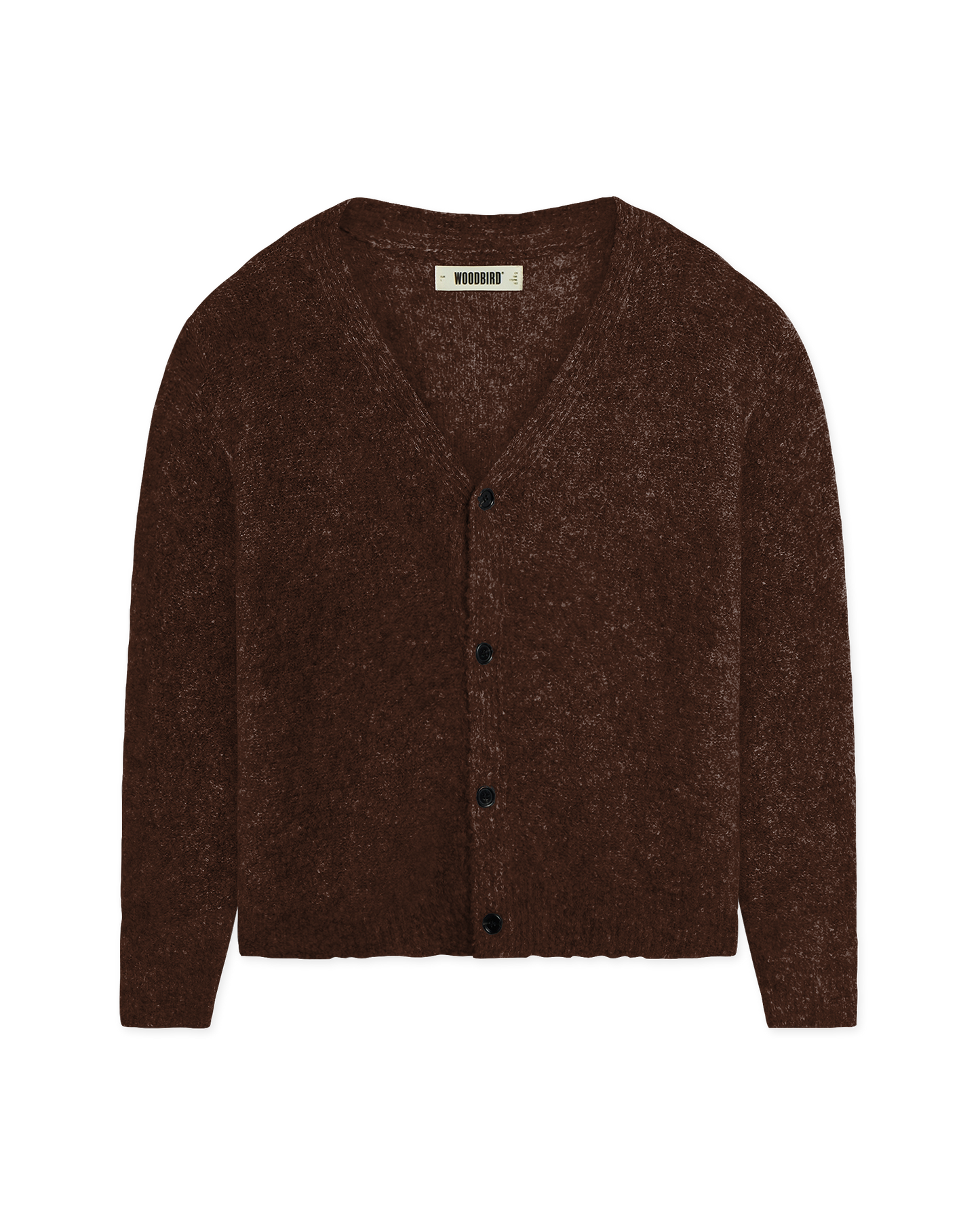 Woodbird WBKoon Loop Cardigan Knits Dark Brown