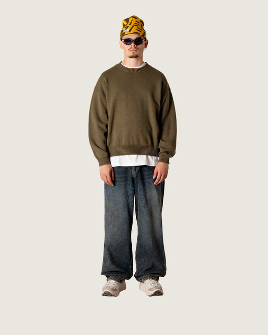 Woodbird WBKurt Art Crew Knits Dark Brown