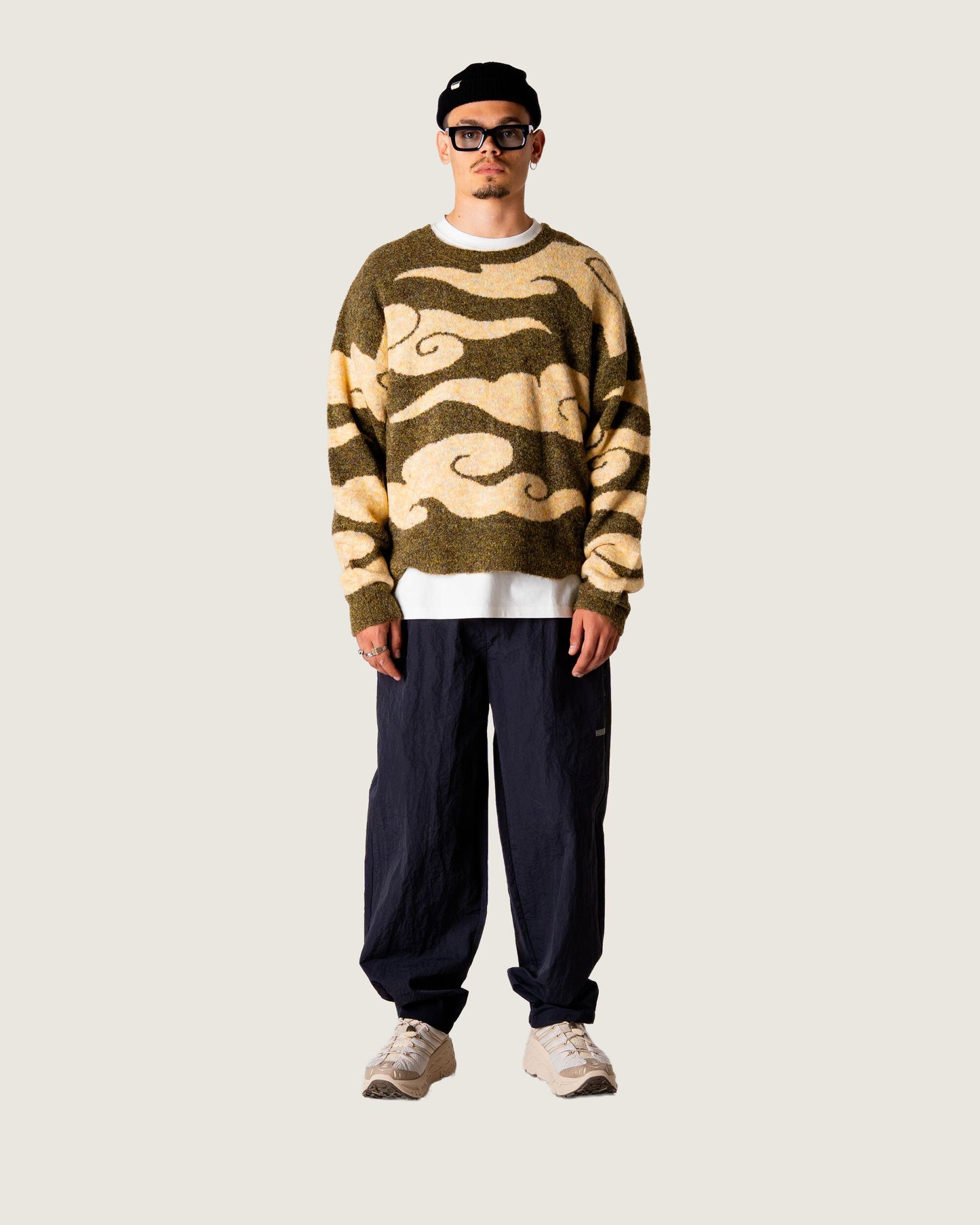 Woodbird WBKurt Cloud Crew Knits Dark Green