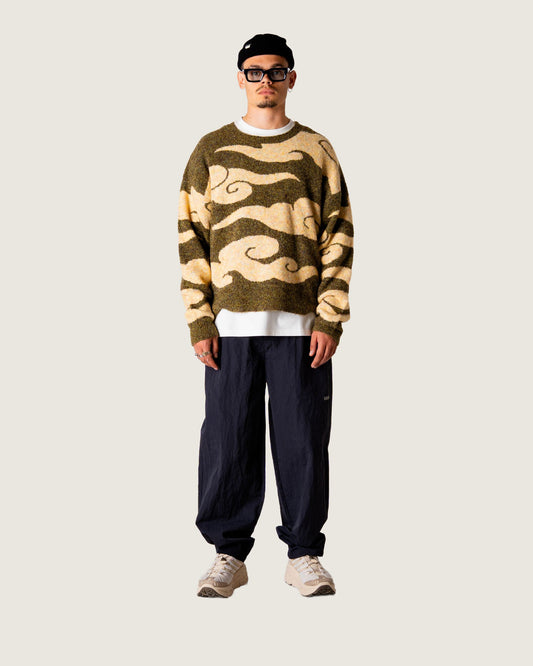 Woodbird WBKurt Cloud Crew Knits Dark Green