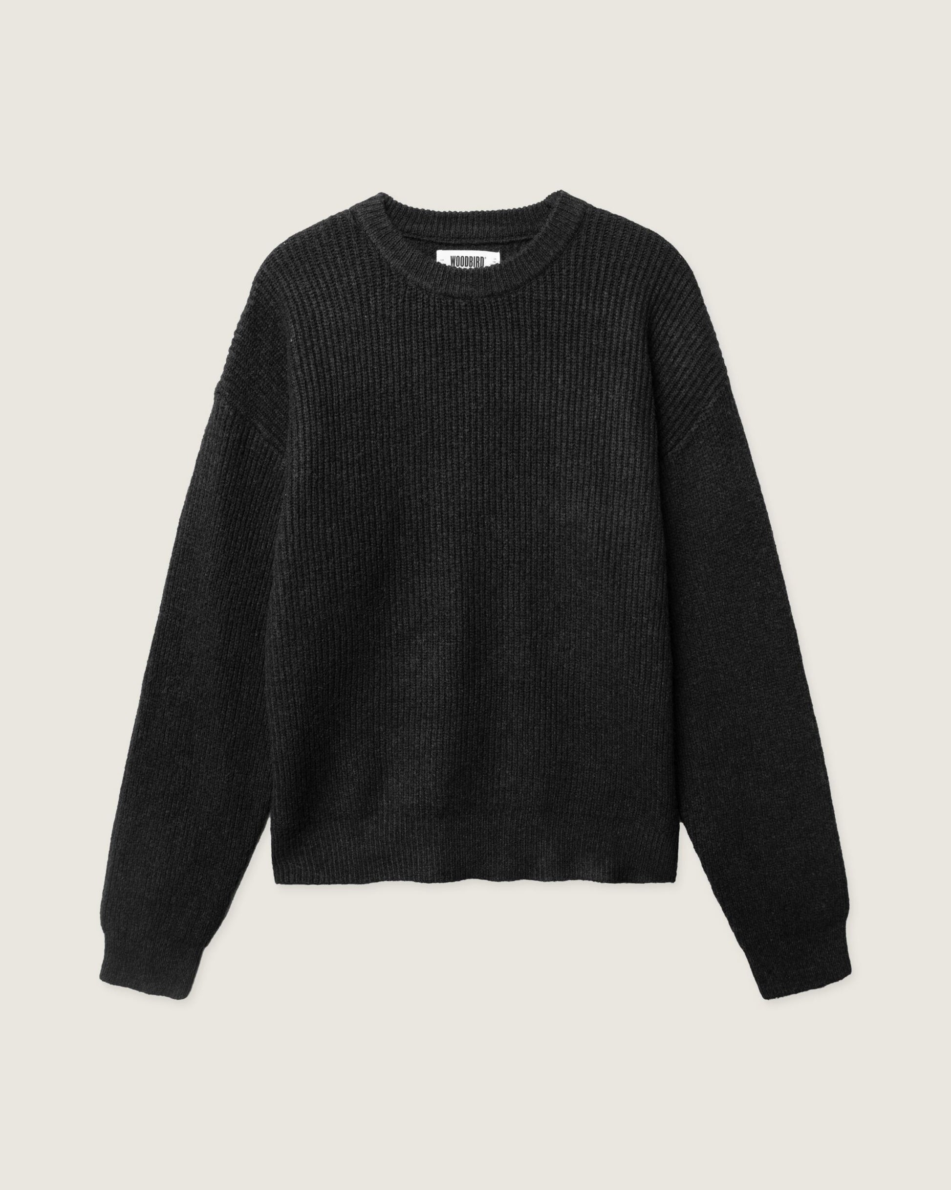 Woodbird WBKurt Fuzzy Knit Knits Black