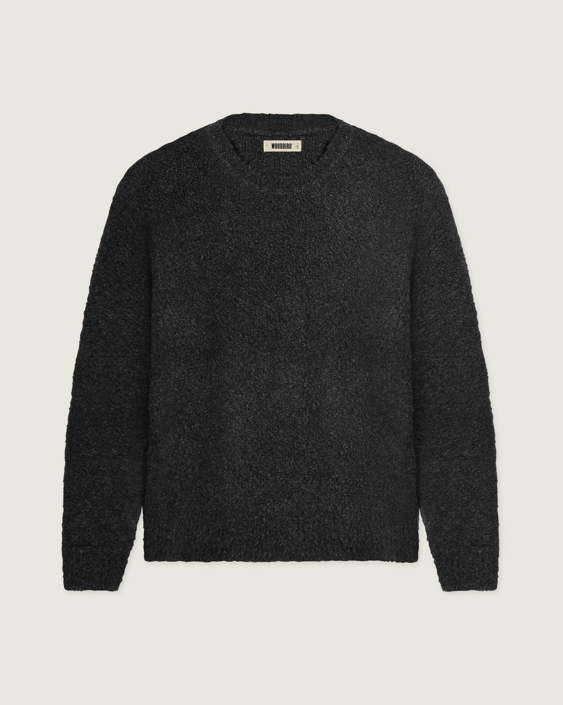 Woodbird WBKurt Loop Crew Knits Black