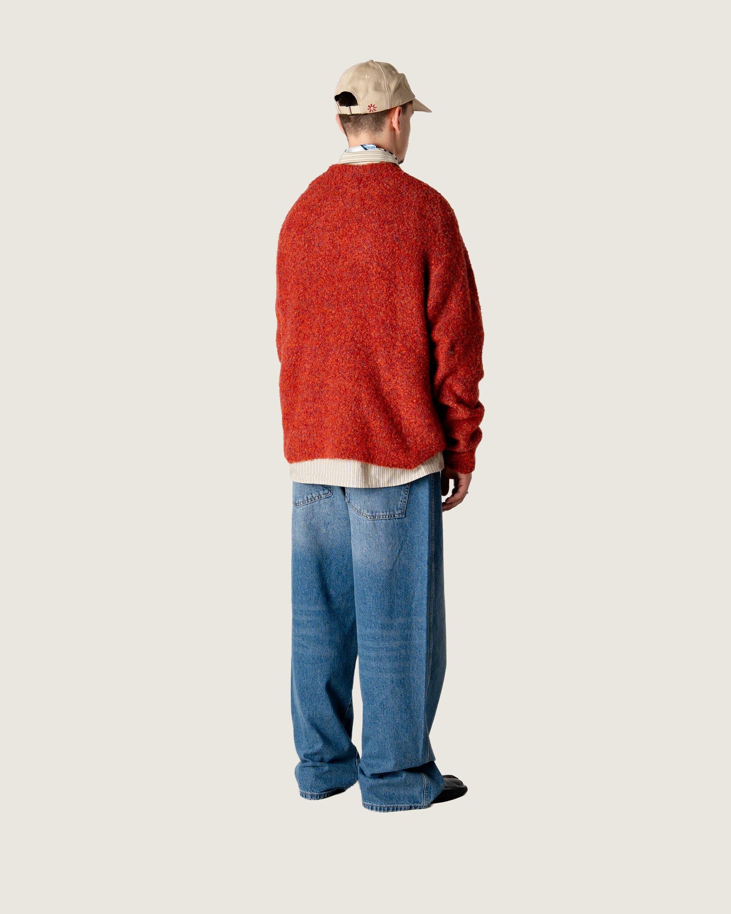 Woodbird WBKurt Loop Crew Knits Dark Red