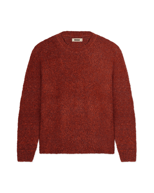 Woodbird WBKurt Loop Crew Knits Dark Red