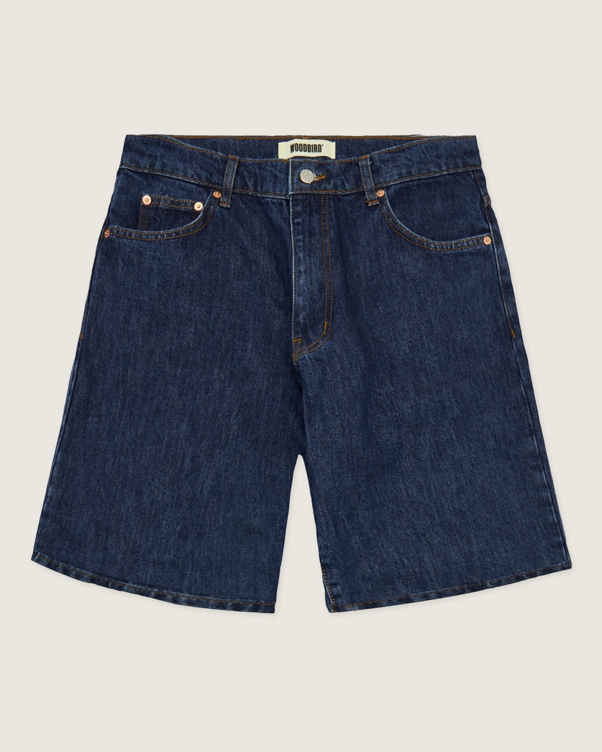 Woodbird WBLeroy 90's Rinse Shorts Shorts Dark Blue