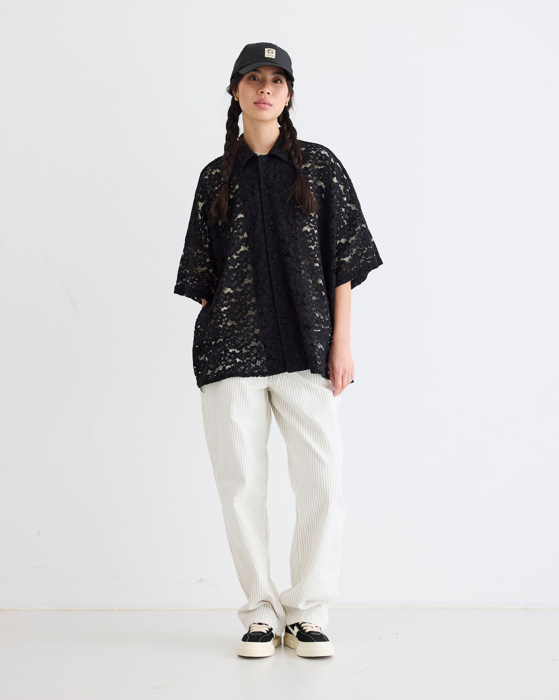 Woodbird Female WBLuna Flower Shirt Shirts Black