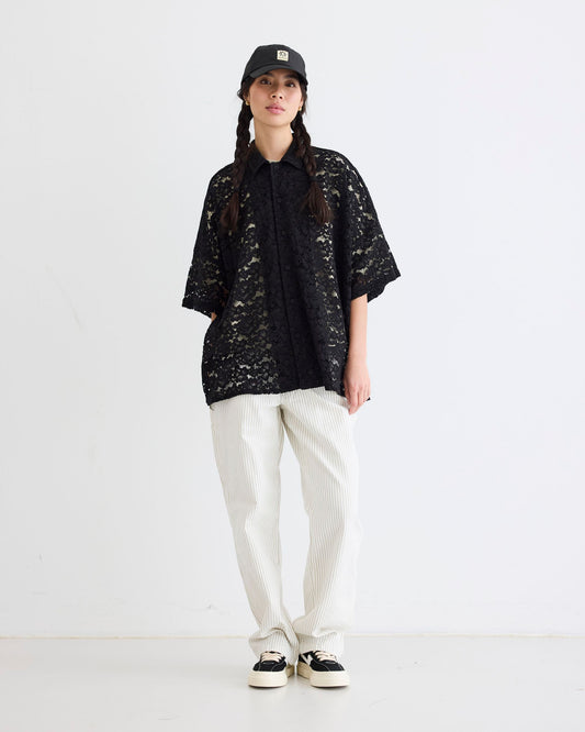 Woodbird Female WBLuna Flower Shirt Shirts Black