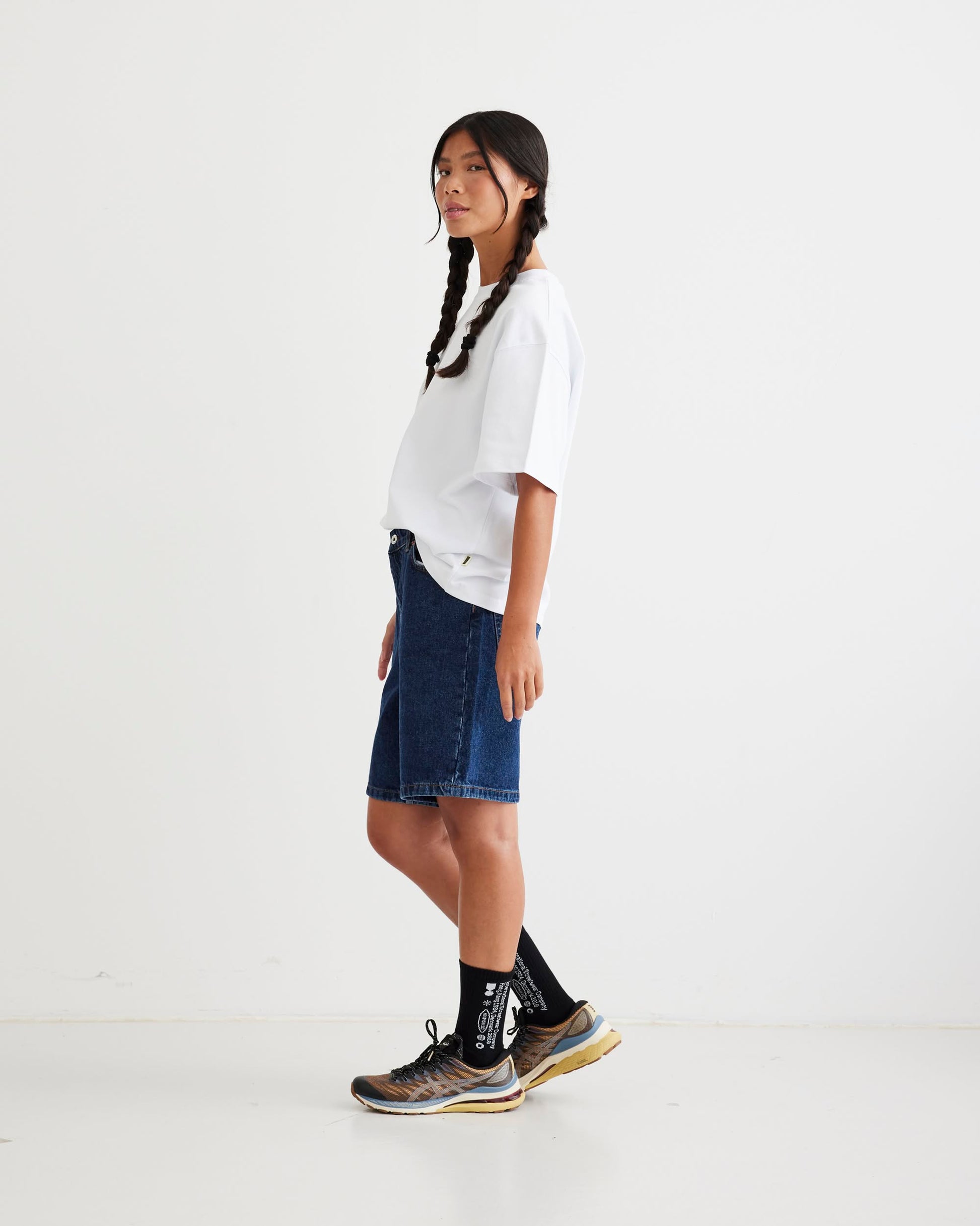 Woodbird Female WBMaggie 90s Rinse Shorts 90s Blue
