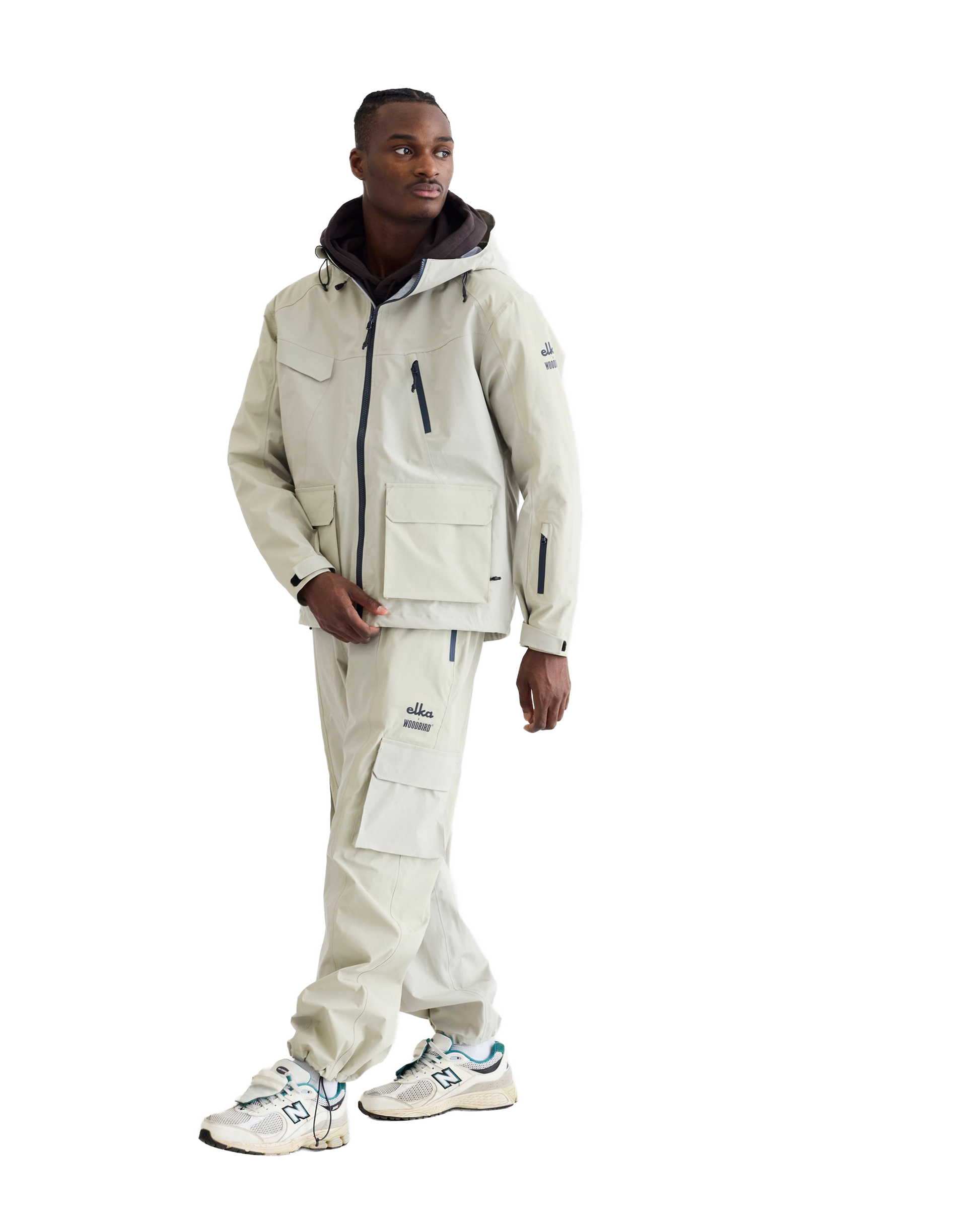 Woodbird WBMizo Elka Shell Jacket Outerwear Stone