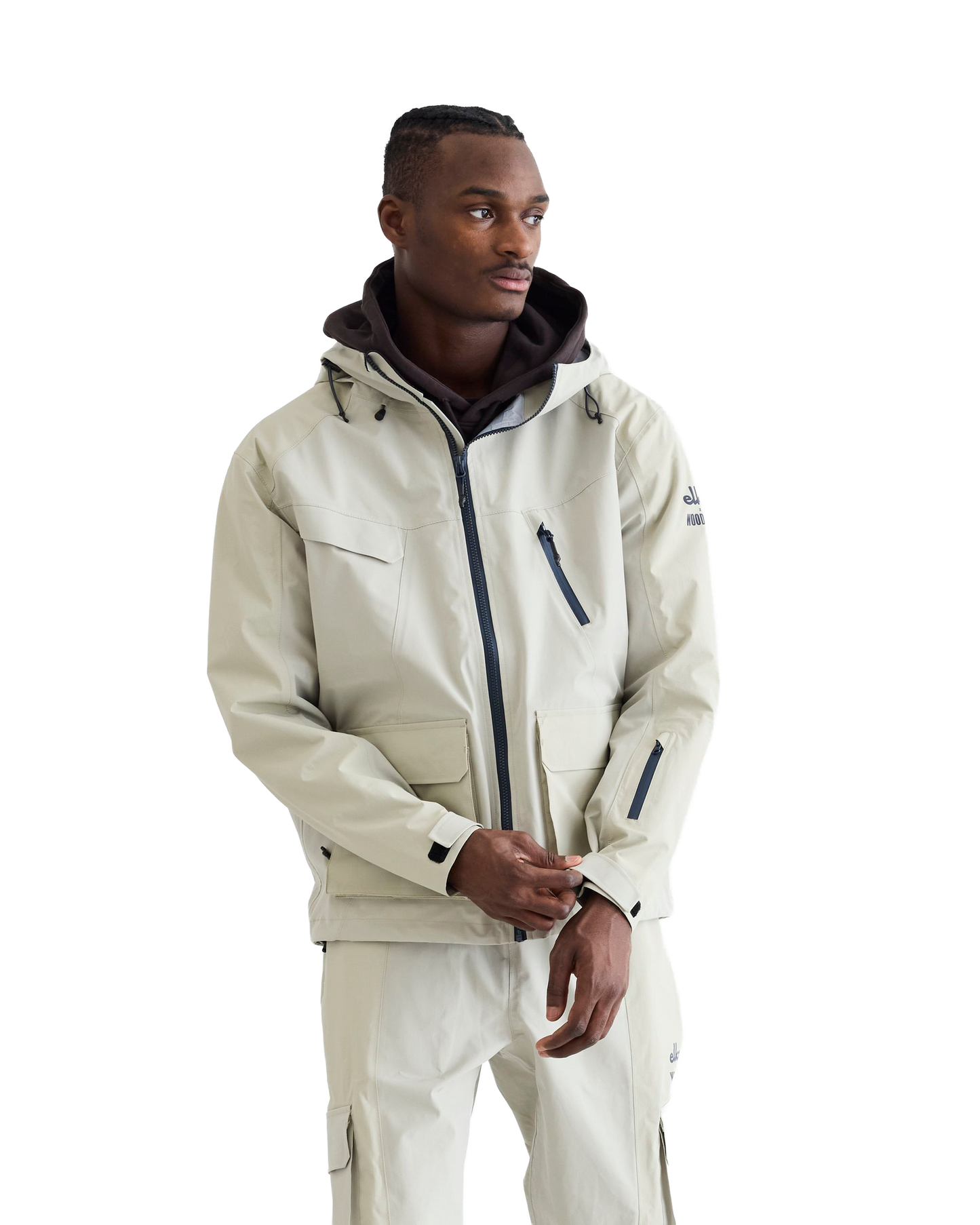 Woodbird WBMizo Elka Shell Jacket Outerwear Stone