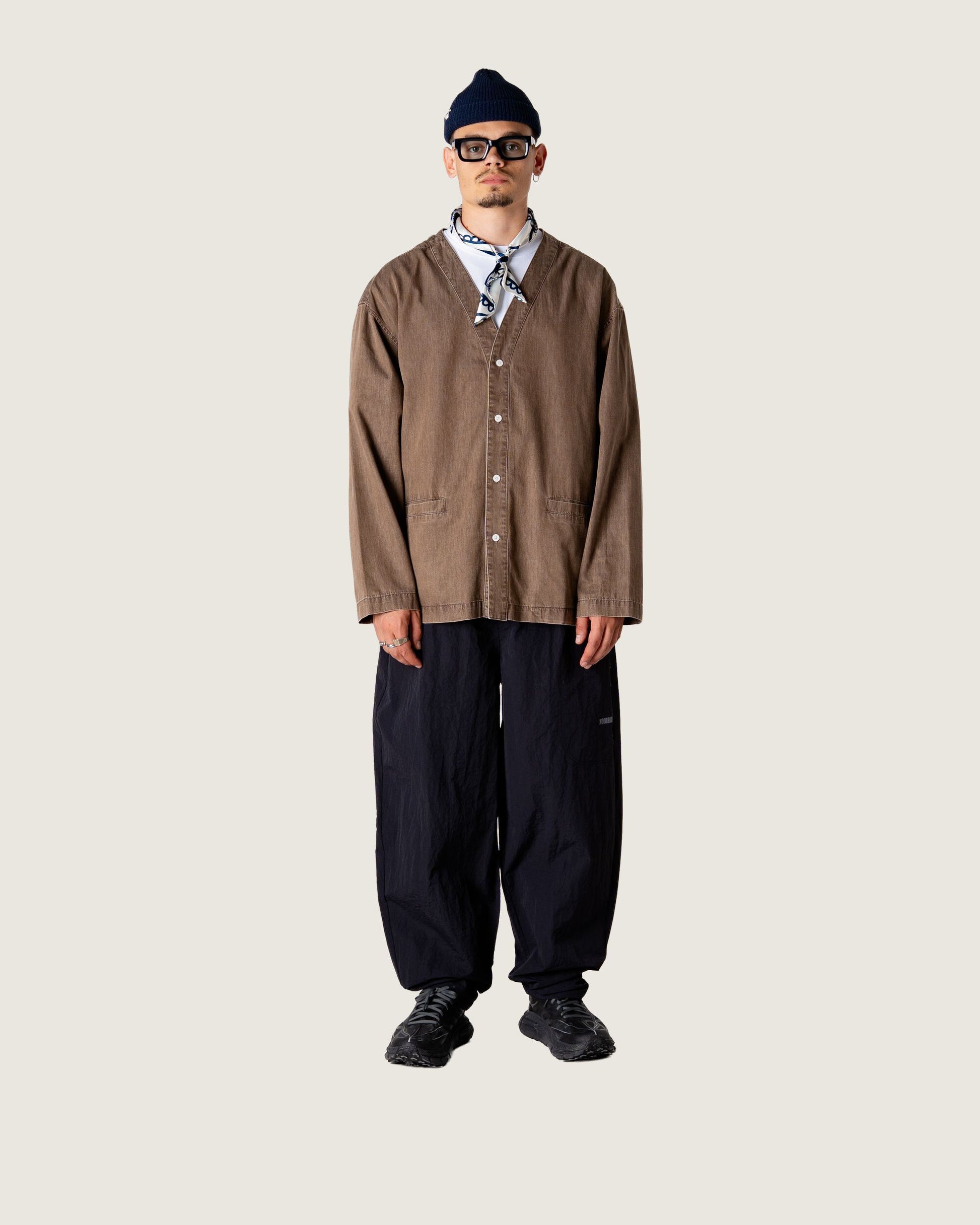 Woodbird WBMoon Washed Shirt Shirts Brown