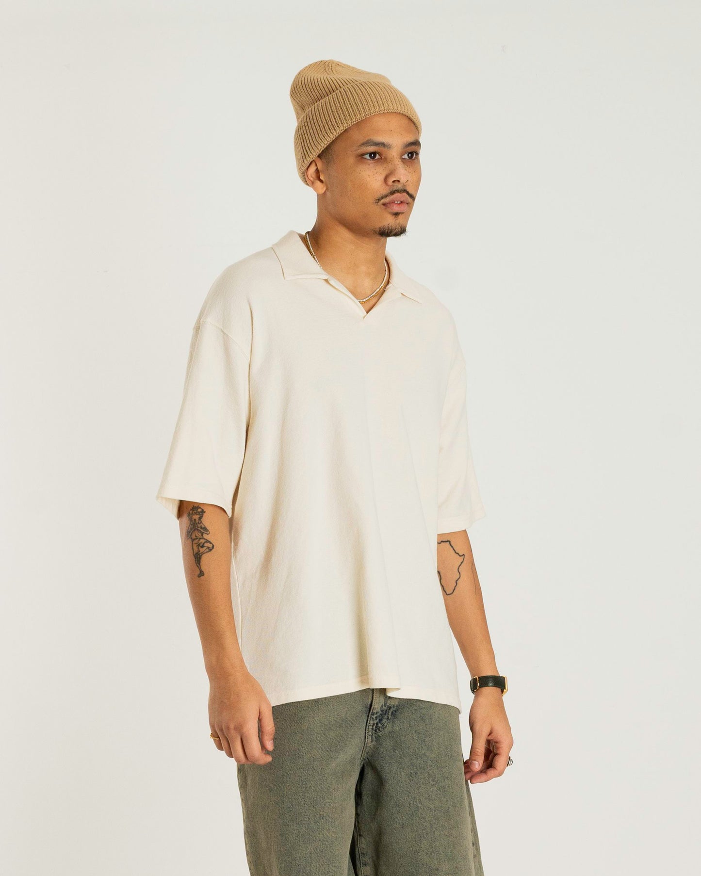 Woodbird WBMoul Terry Polo Shirts Off White