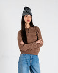 WBMouls Knitted Polo - Dark Brown