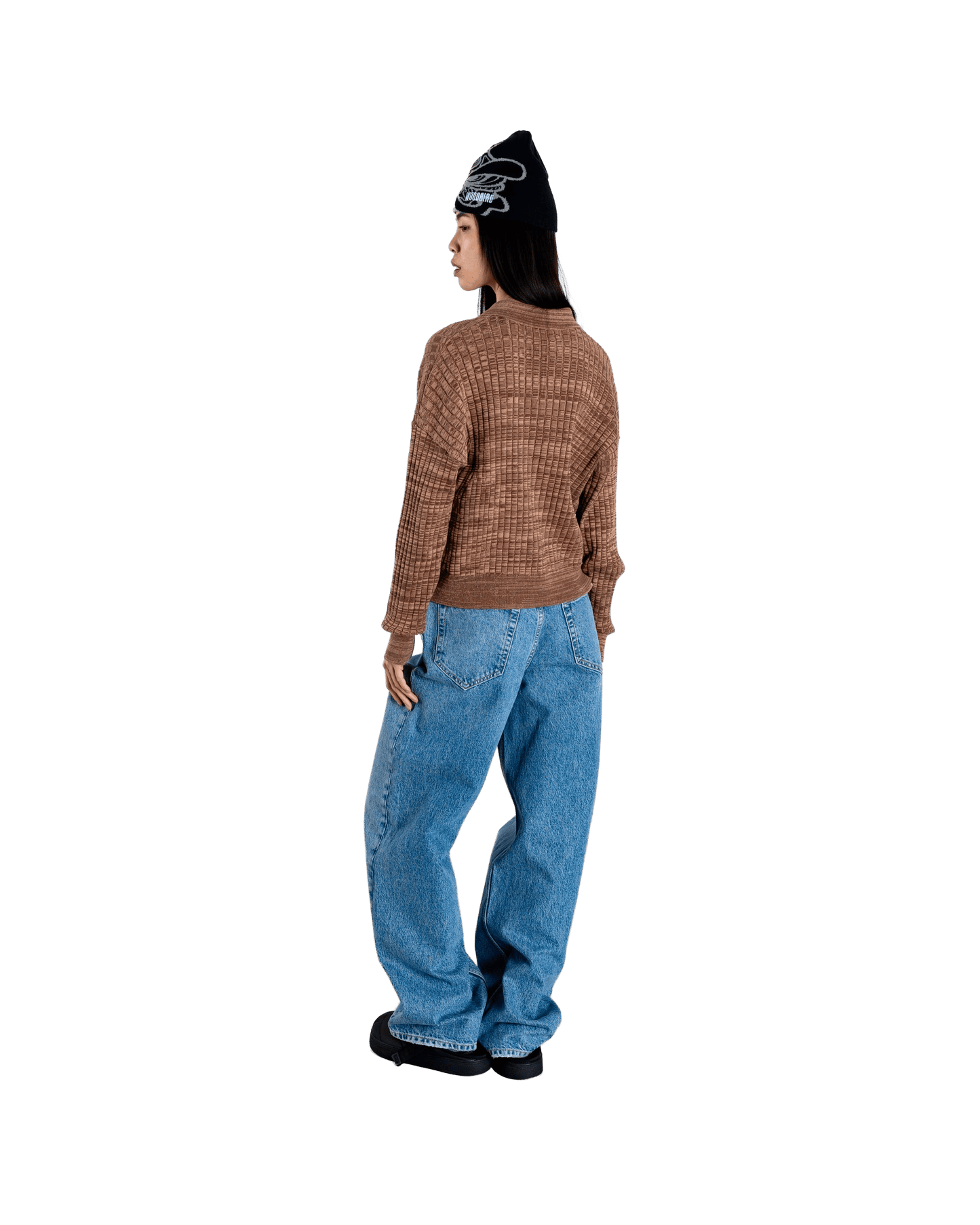 Woodbird Female WBMouls Knitted Polo Knits Dark Brown