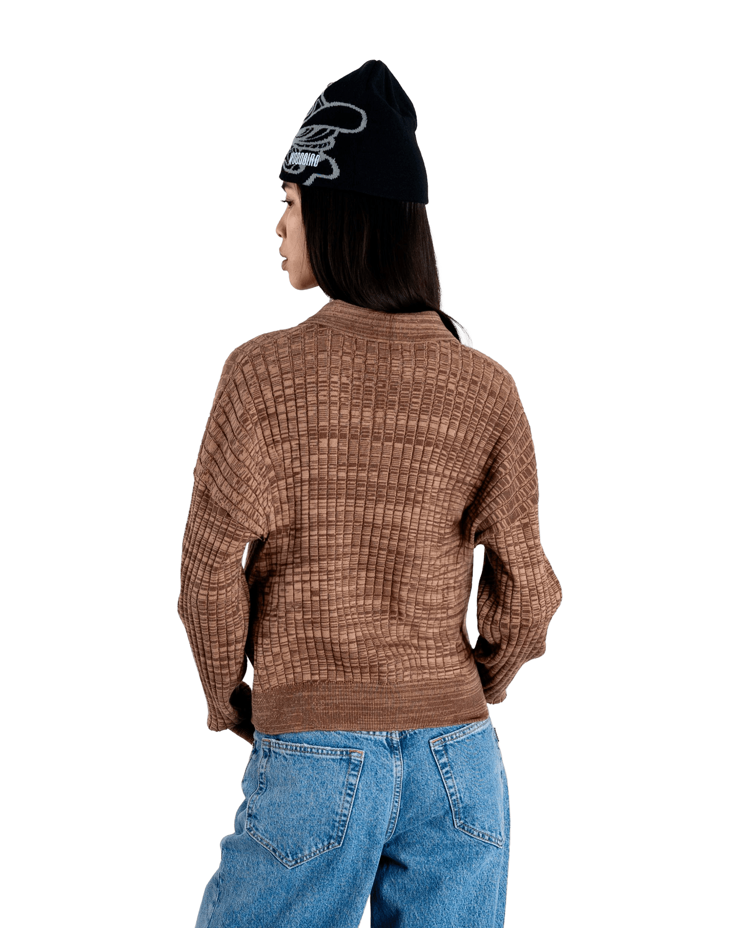 Woodbird Female WBMouls Knitted Polo Knits Dark Brown