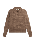WBMouls Knitted Polo - Dark Brown