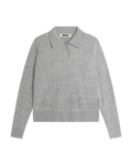 WBMouls Knitted Polo - Light Grey