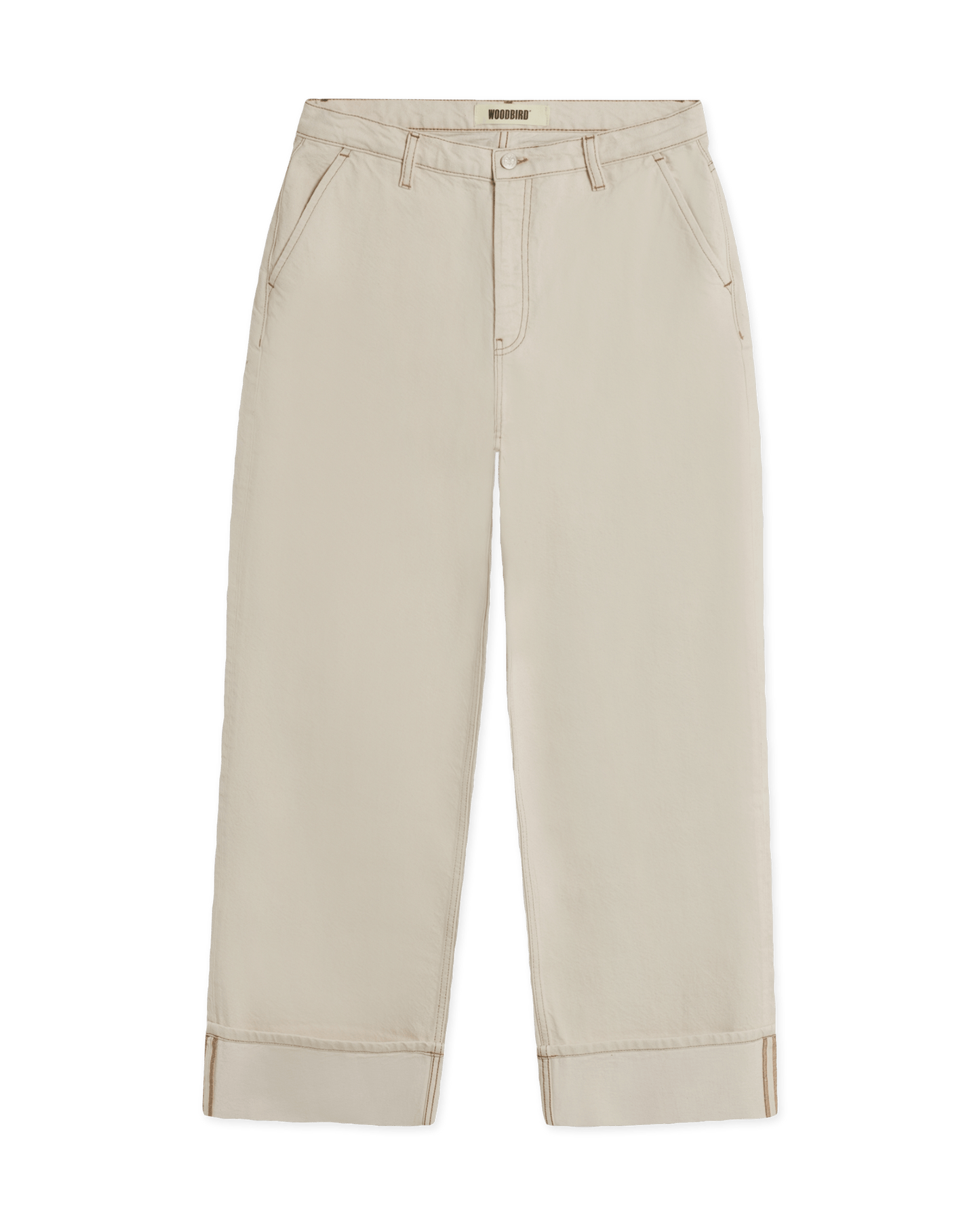Woodbird Female WBNoel Fold Jeans Pants Off White